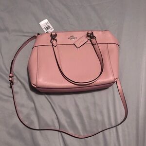 NWT - Coach Pink Leather Shoulder Purse - NEW WITH TAGS